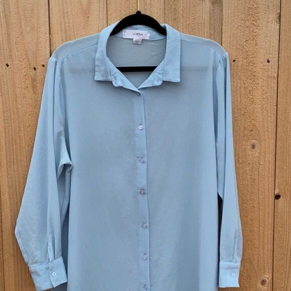 Take 50% OFF- Carina Curved Hem Shirt Dress, Size-XL - Picture 5 of 13